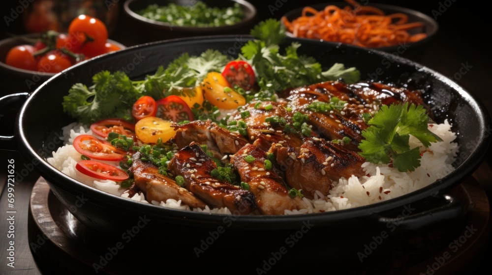 Claypot chicken rice. Food photography Claypot chicken rice. Food photography
