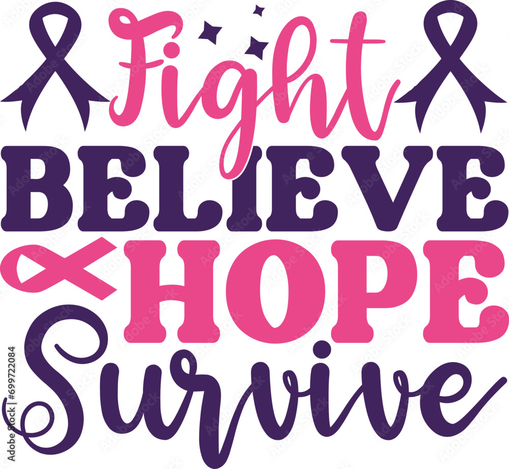 Fight believe hope survive SVG Fight believe hope survive SVG