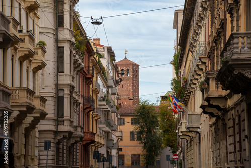 Fototapeta Naklejka Na Ścianę i Meble -  Carroccio street in Milan, Italy