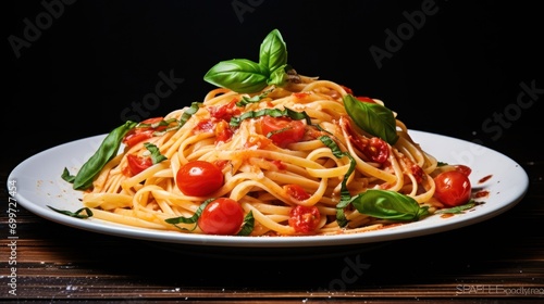 Traditional Italian linguini pasta 