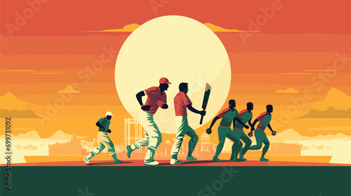 resilience and sportsmanship in a vector art piece showcasing players overcoming challenges, displaying fair play, and acknowledging opponents' achievements on the field. 