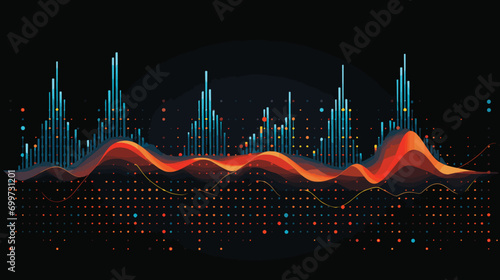 concept of anomaly detection algorithms in a vector art piece illustrating algorithms identifying irregularities in datasets. algorithmic ability to pinpoint outliers