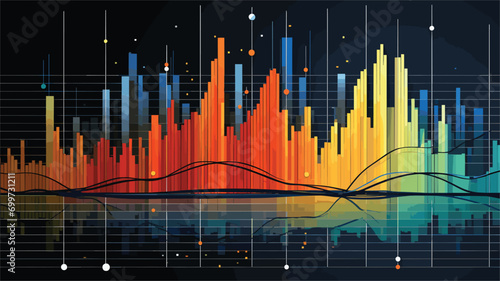 concept of anomaly detection algorithms in a vector art piece illustrating algorithms identifying irregularities in datasets. algorithmic ability to pinpoint outliers