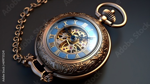 Miniature replica, vintage charm, intricate detailing, collector's item, horological artistry. Generated by AI.