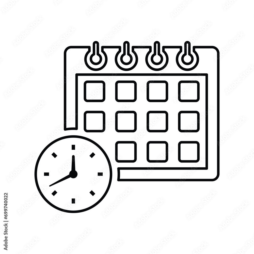 Schedule, date, event line icon Schedule, date, event line icon