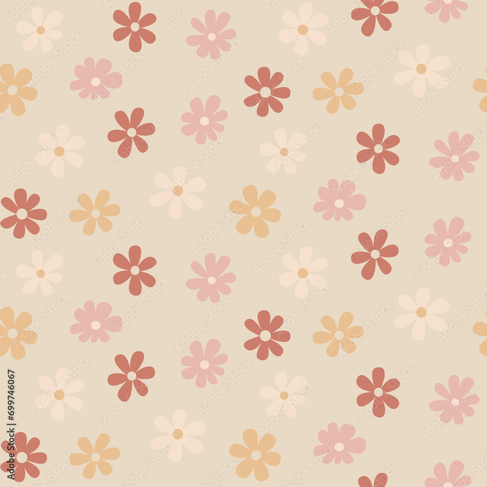 Flower pattern with pastels and yellows