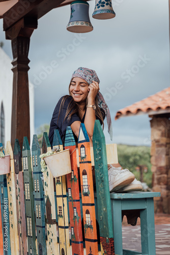 Teenager/woman smiling