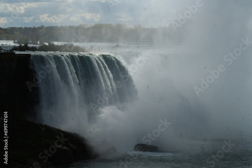 Niagara's mighty force of nature. A strange place, wonderful images created by the waves of Niagara in Canada.