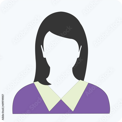 Girl, baby icon vector eps photo