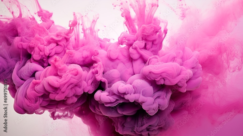 Obraz premium Pink Smoke In The Air Abstract Background. (Generative AI).