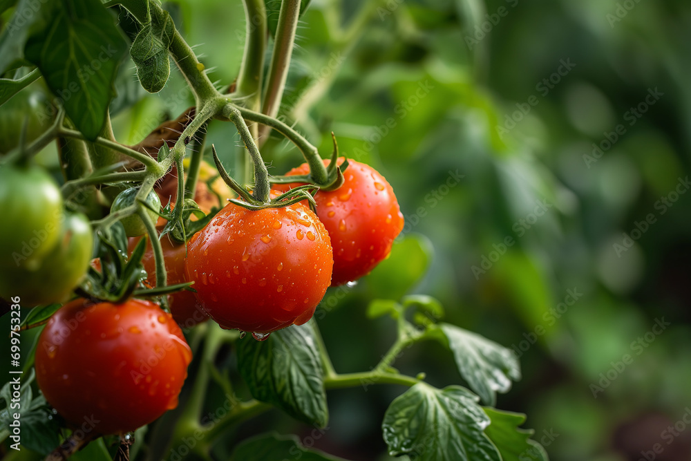 Dew-Kissed Delights: Freshly Picked Tomatoes