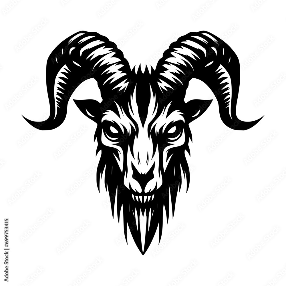Vector logo of an evil skeleton. black and white logo of a scary skull. professional logo for tattoos, emblems, logos Vector logo of an evil skeleton. black and white logo of a scary skull. professional logo for tattoos, emblems, logos