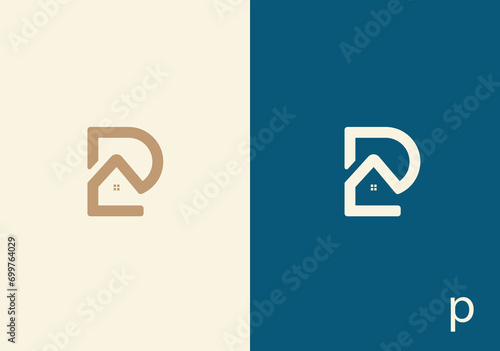 P +  real estate template vector,  real estate logo template, logo. P real estate Letter,   logo mark, P template elements, P + real estate eps