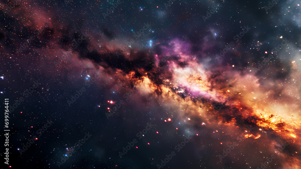 beautiful photo of outer space highlighting the stars, galaxy, nebula, and milky way, space photography, galaxy far away concept