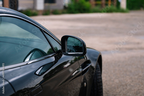 Exterior of a sports car.