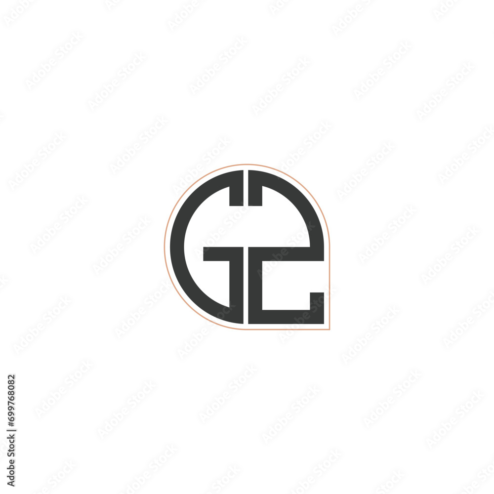 GZ, ZG, Abstract initial monogram letter alphabet logo design GZ, ZG, Abstract initial monogram letter alphabet logo design
