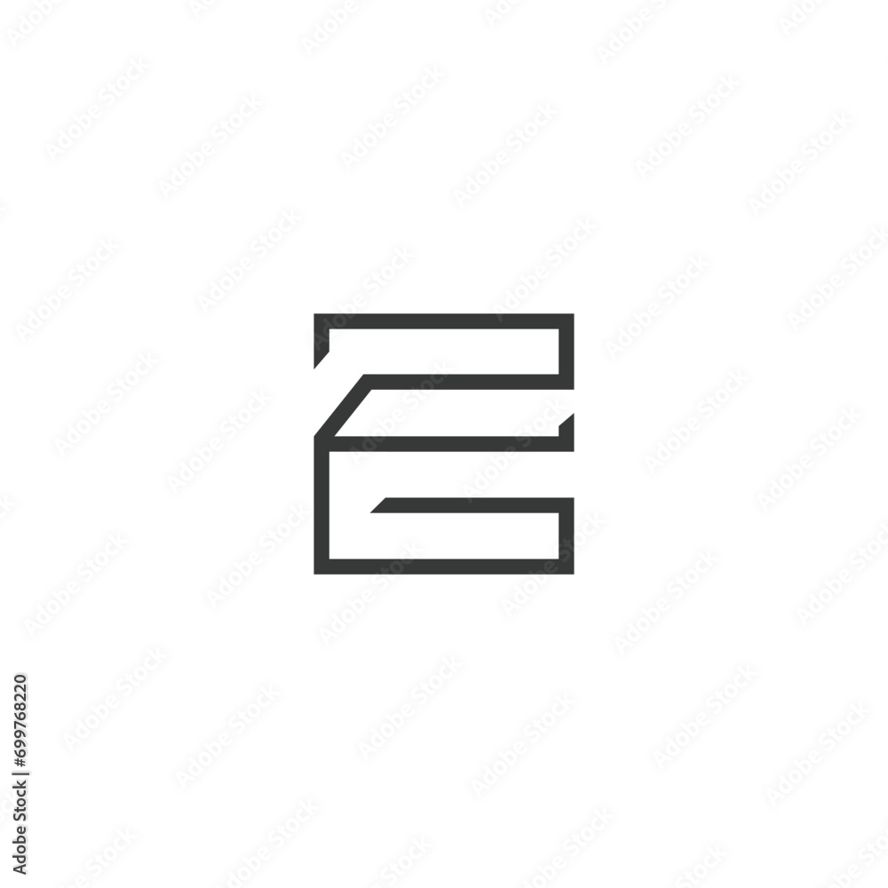 Alphabet letters Initials Monogram logo GZ, ZG, G and Z Alphabet letters Initials Monogram logo GZ, ZG, G and Z