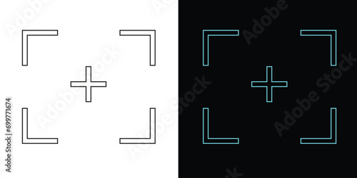 camera screen capture icon vector