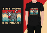 vintage retro cat t-shirt design, graphic cat t-shirt design 