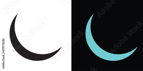 moon icon. vector