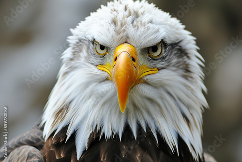 Close up of American Bald Eagle head
