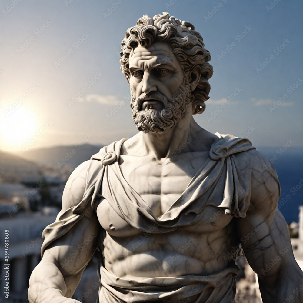 Fototapeta premium Greek Mythology-Sculpture- Generative AI 4K
