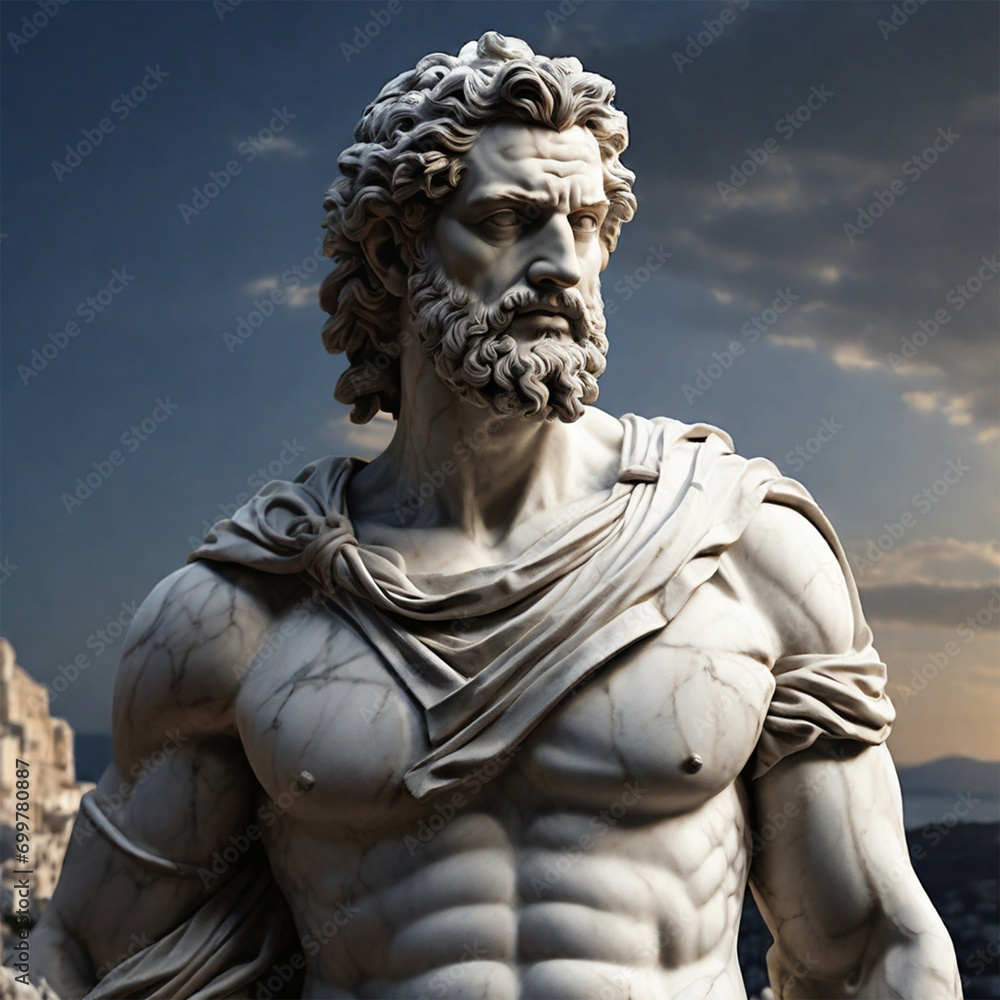 Fototapeta premium Greek Mythology-Sculpture- Generative AI 4K