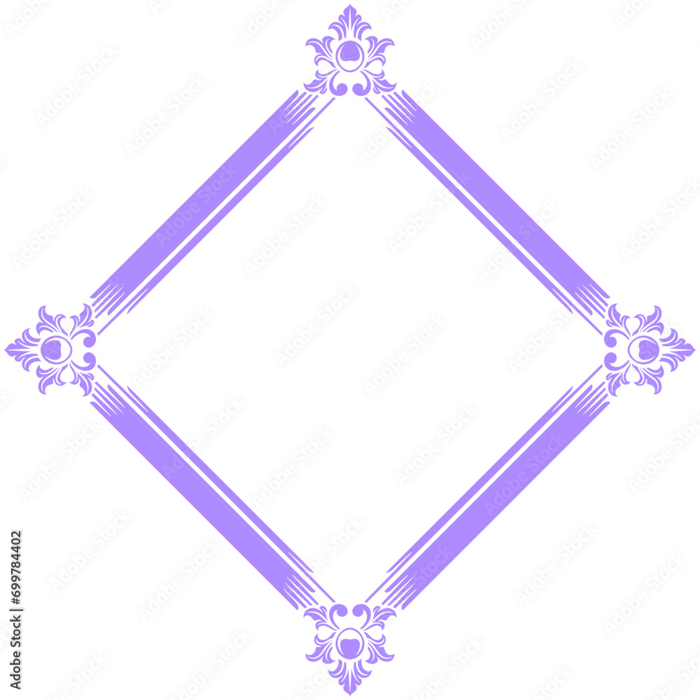 Vector square frame with ornament Vector square frame with ornament