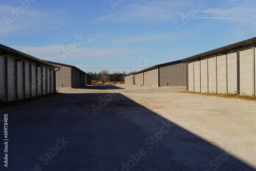 Tan Brown storage units holding the owner's property. © Aaron