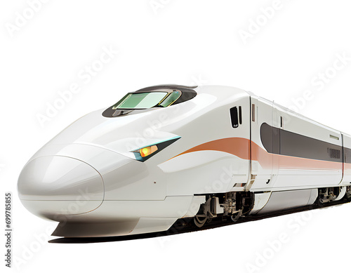 High speed train on transparent background PNG