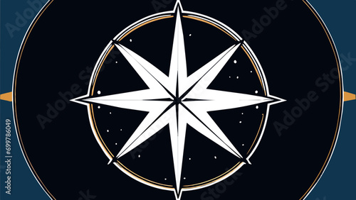 Nautical compass rose vektor icon illustation