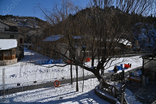 Beijing, China - December 19 2023: The Scenery of Beijing During Winter photo