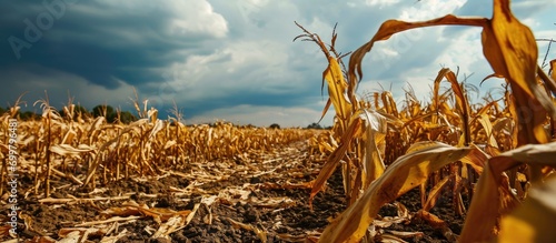 Hail destroys plants, devastating crops for farmers. photo