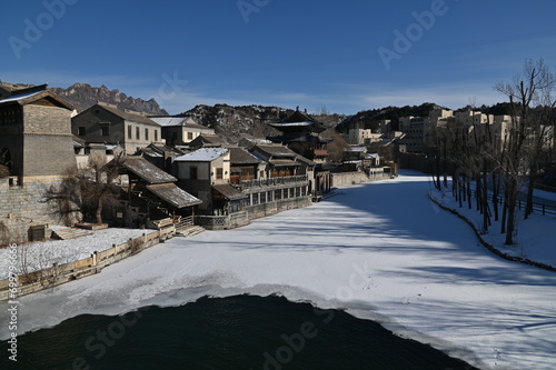 Beijing, China - December 19 2023: The Scenery of Beijing During Winter photo