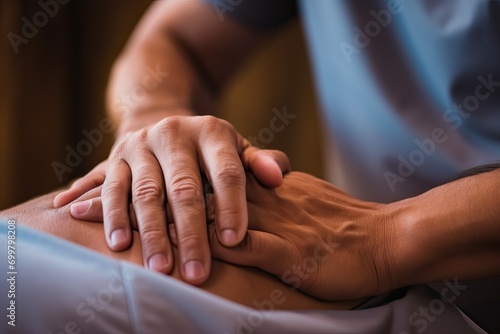 chiropractor giving a physi...