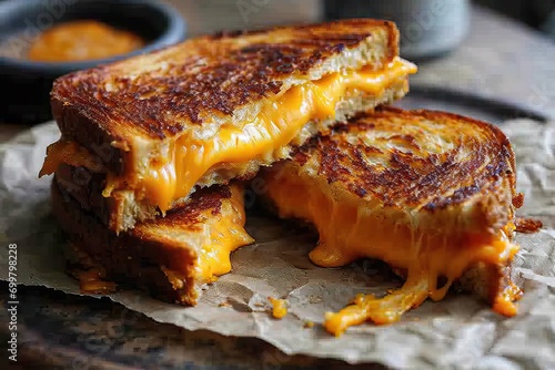 Delicious grilled cheese sa...
