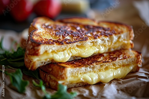 Delicious grilled cheese sa...