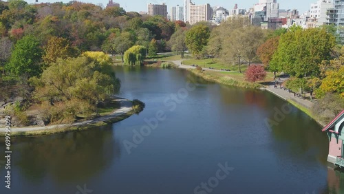 Central Park in NYC from an aerial view