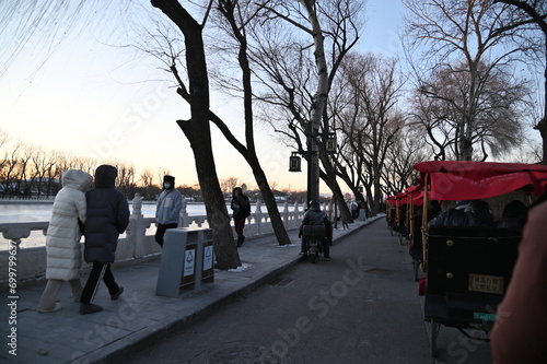 Beijing, China - December 19 2023: The Scenery of Beijing During Winter photo