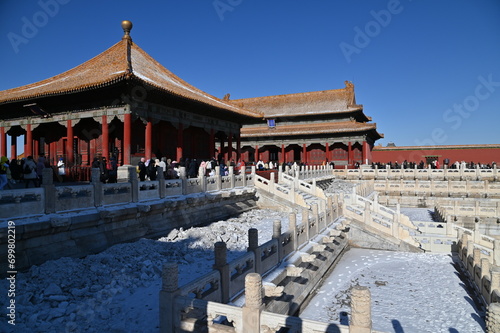 Beijing, China - December 19 2023: The Scenery of Beijing During Winter photo