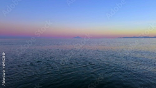 Drone shot off the coast of Nea Kerdylia, Greece