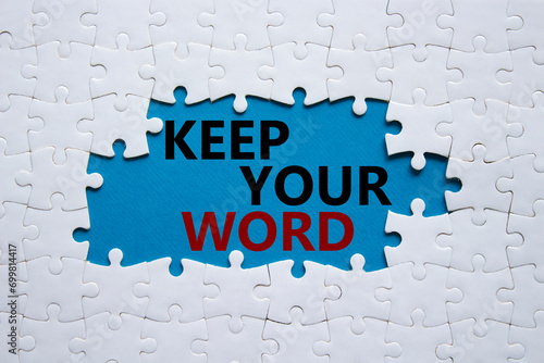 Slika na platnu Keep your word symbol