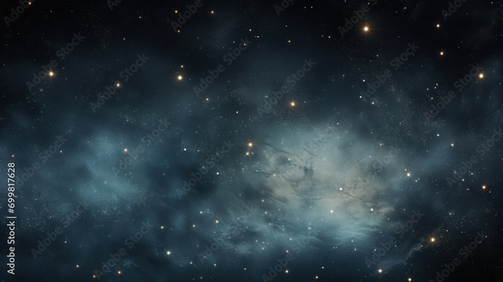 Fototapeta premium a space filled with lots of stars next to a dark sky with lots of stars on the side of it.