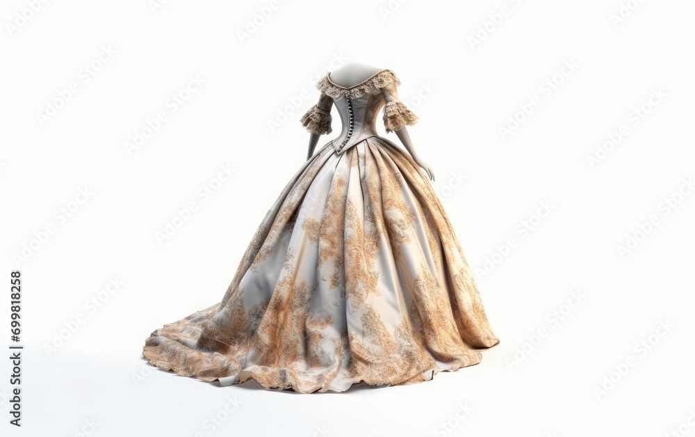 classik dress isolated on white background with clipping path. Studio shot. classik dress isolated on white background with clipping path. Studio shot.
