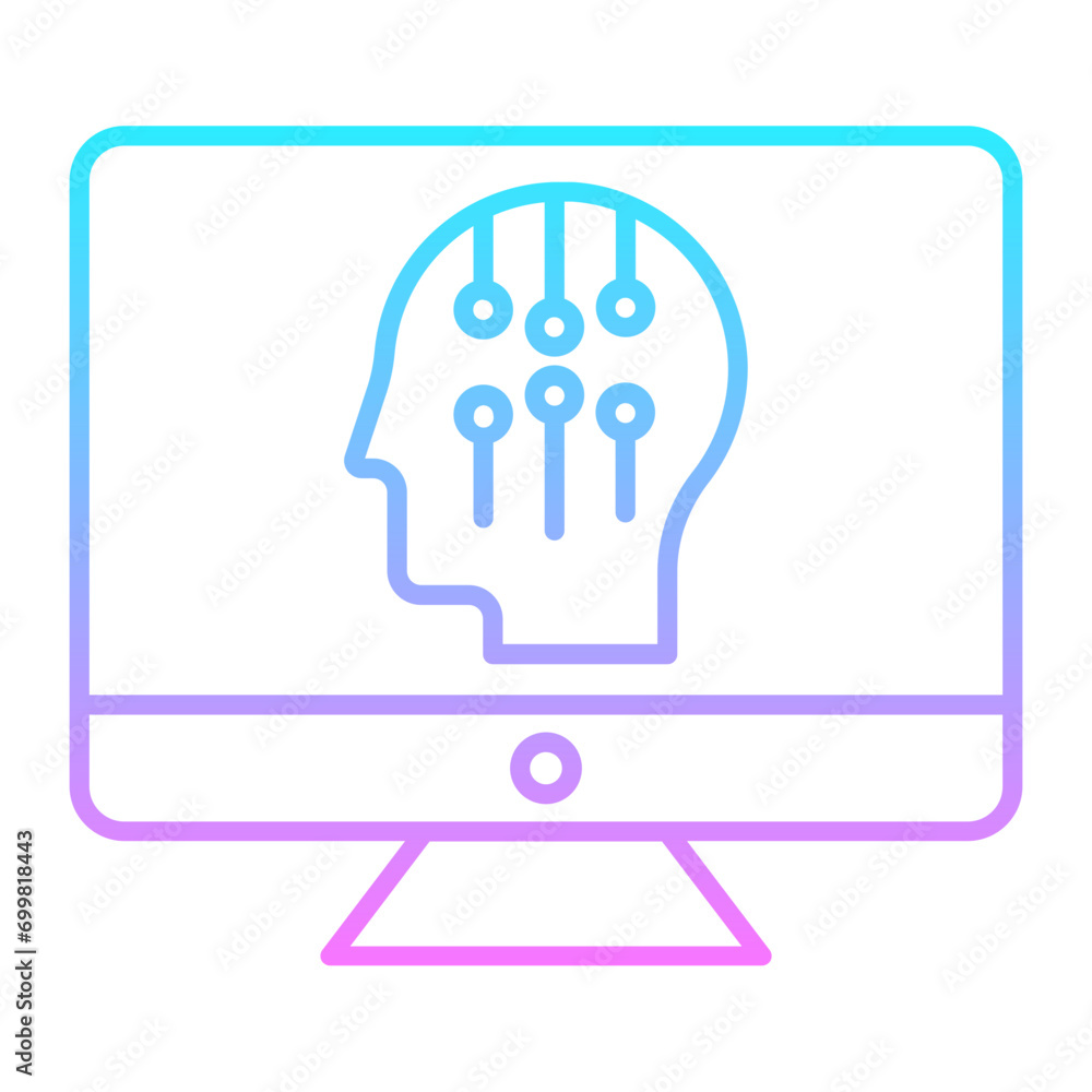 Cognitive Computing Icon Cognitive Computing Icon