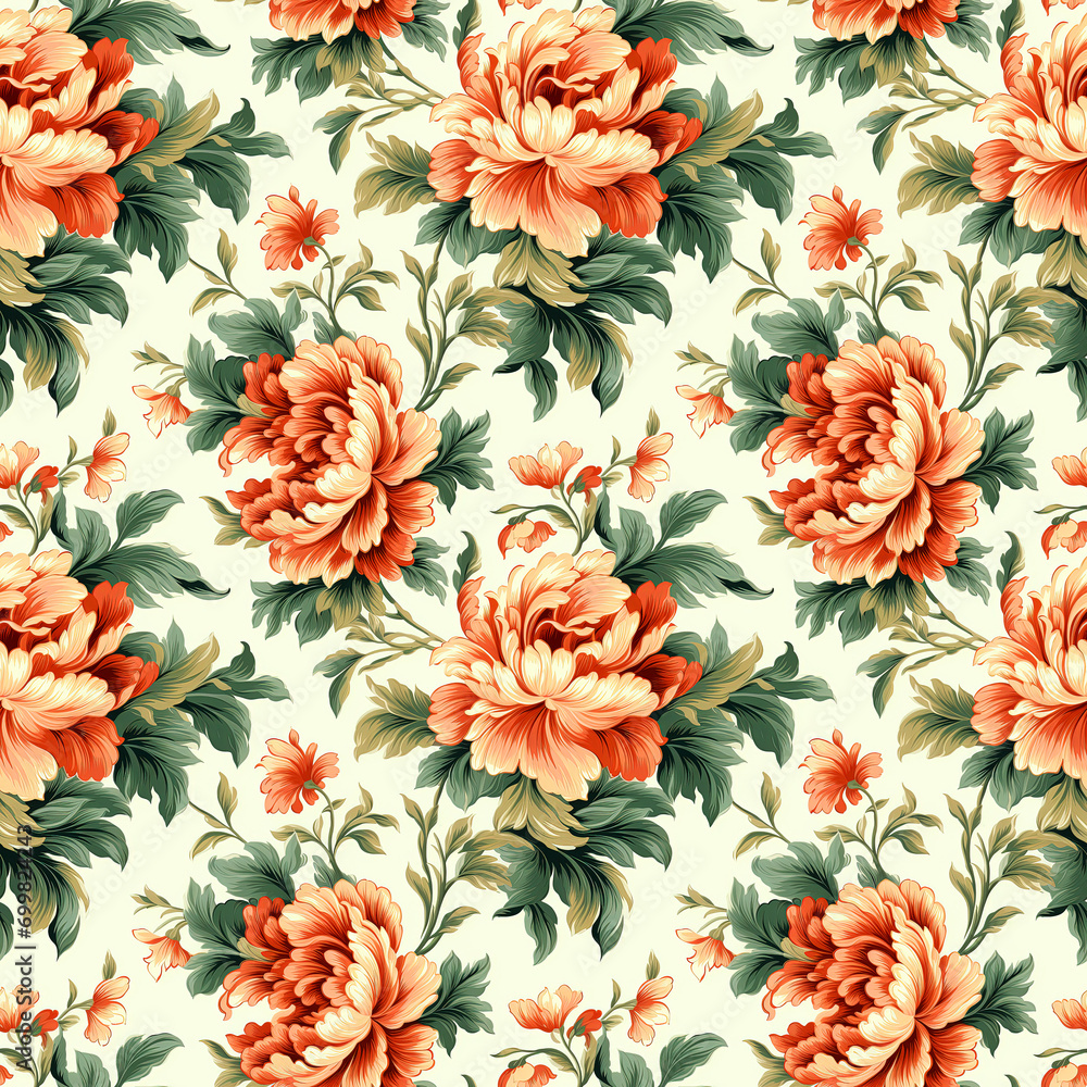 Floral botanical texture pattern with flowers and leaves. Seamless pattern can be used for wallpaper, pattern fills, web page background, surface textures. Floral botanical texture pattern with flowers and leaves. Seamless pattern can be used for wallpaper, pattern fills, web page background, surface textures.