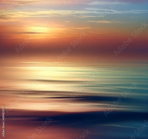 sunset over the sea © Tati