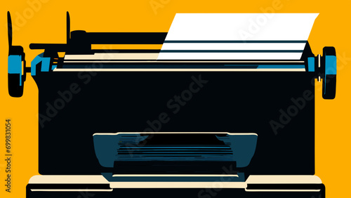 Vintage typewriters vektor icon illustation