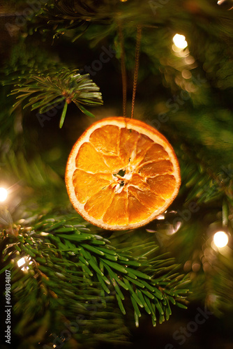 Christmas tree decoration dried orange