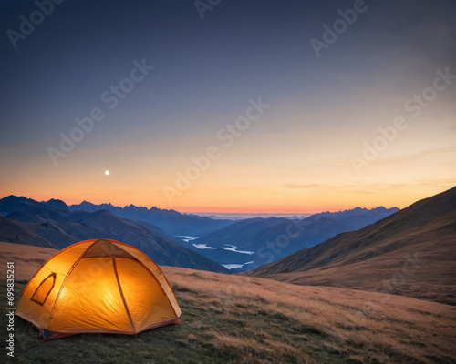 Mountain Serenity at Sunrise